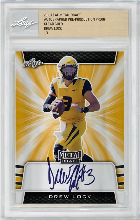 2019 Leaf Metal Draft Football Jumbo Box 